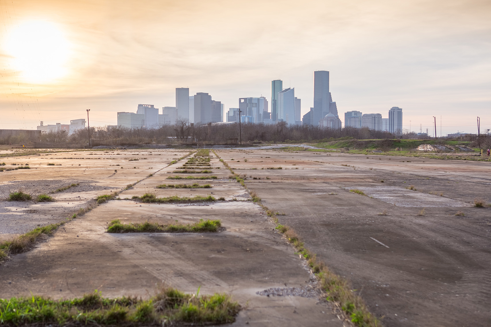  the apocalyptic landscape of Houston Texas during covid 19 pandemic while social distancing by an editorial photographer