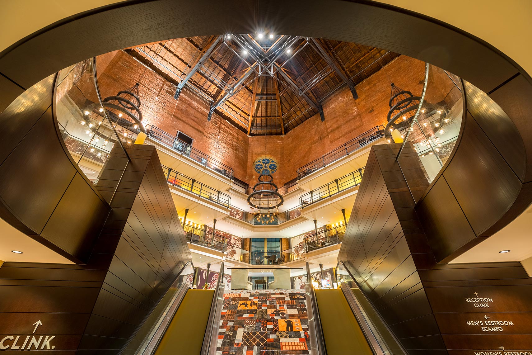  Clink Hotel Lobby in Boston by Texas Architectural Photographer Shannon O