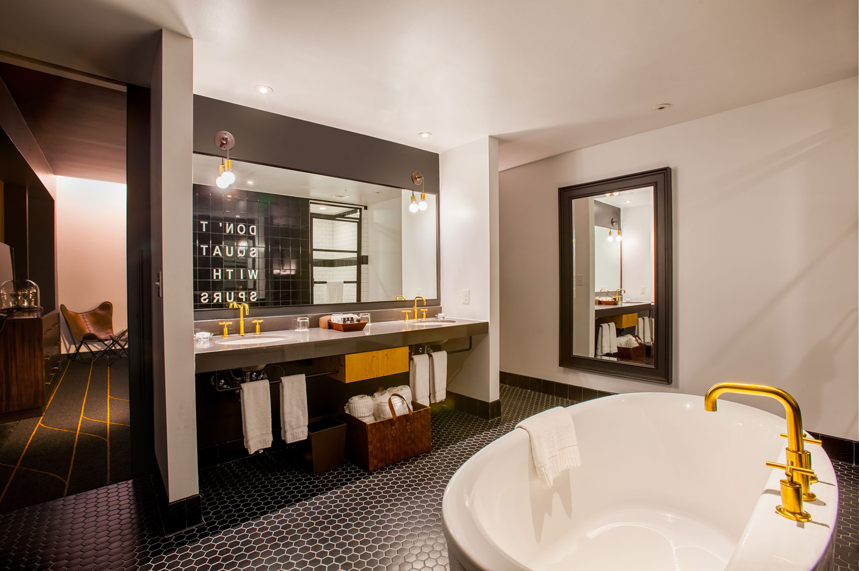 Hotel Bathroom  photography by Houston Architectural Photographer Shannon O