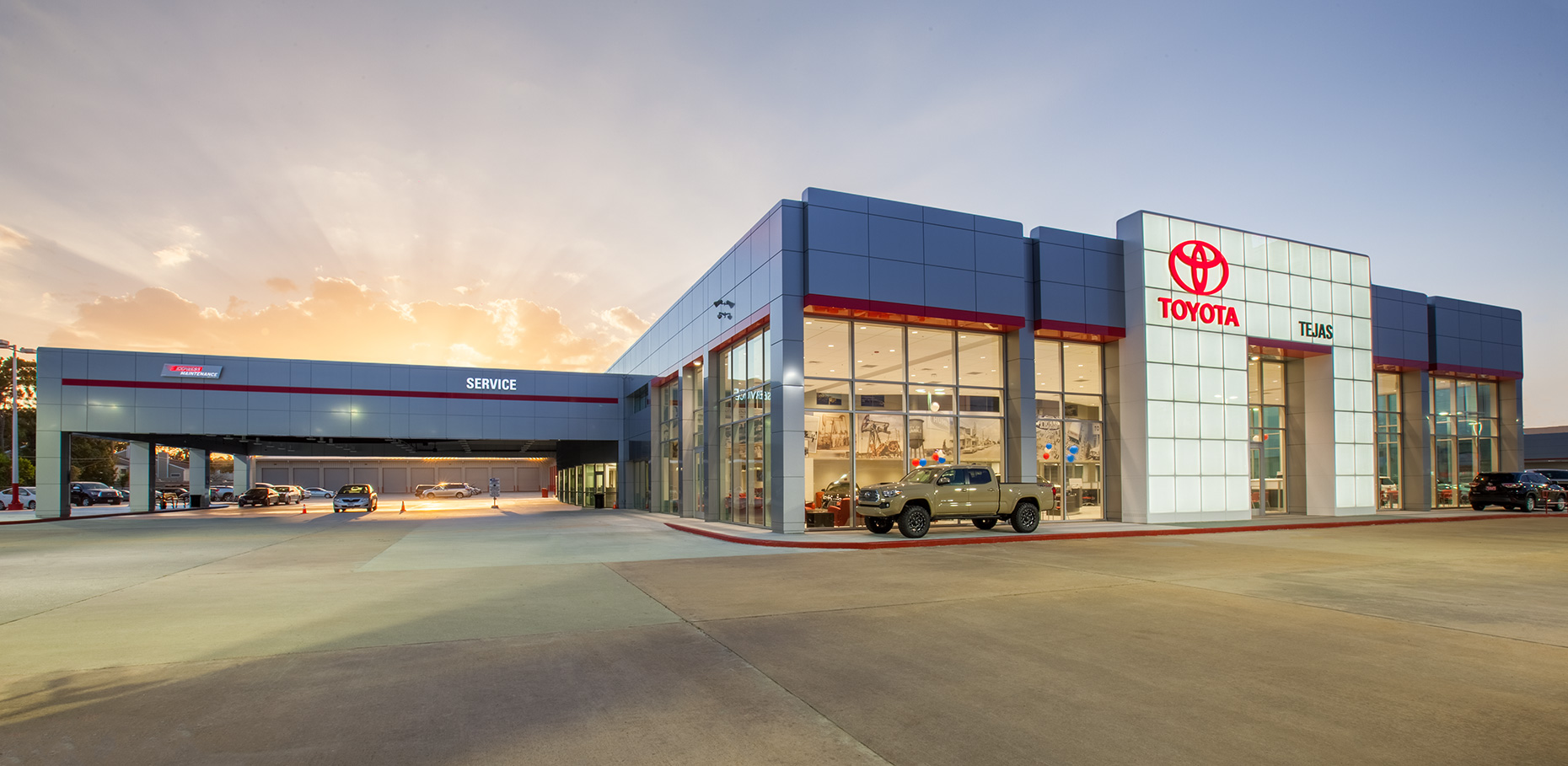 Tejas Toyota car dealership in Houston Texas by Top Ten architectural Photographers