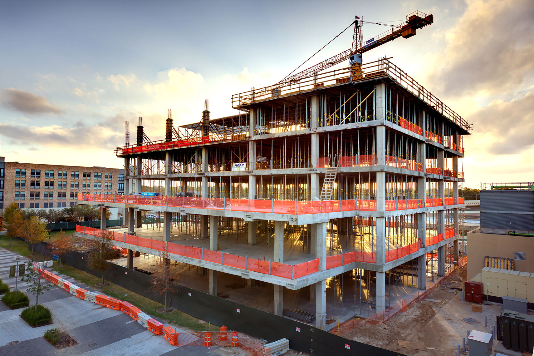 Construction site at CityCentre in Houston Texas by the Best Construction Photographer
